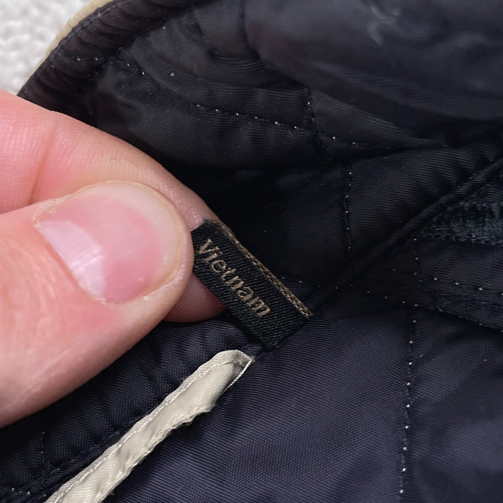 Barbour Vest Womens 16 Tan Quilted Full Zip Snap Front Wray Gilet Equestrian - Picture 9 of 14